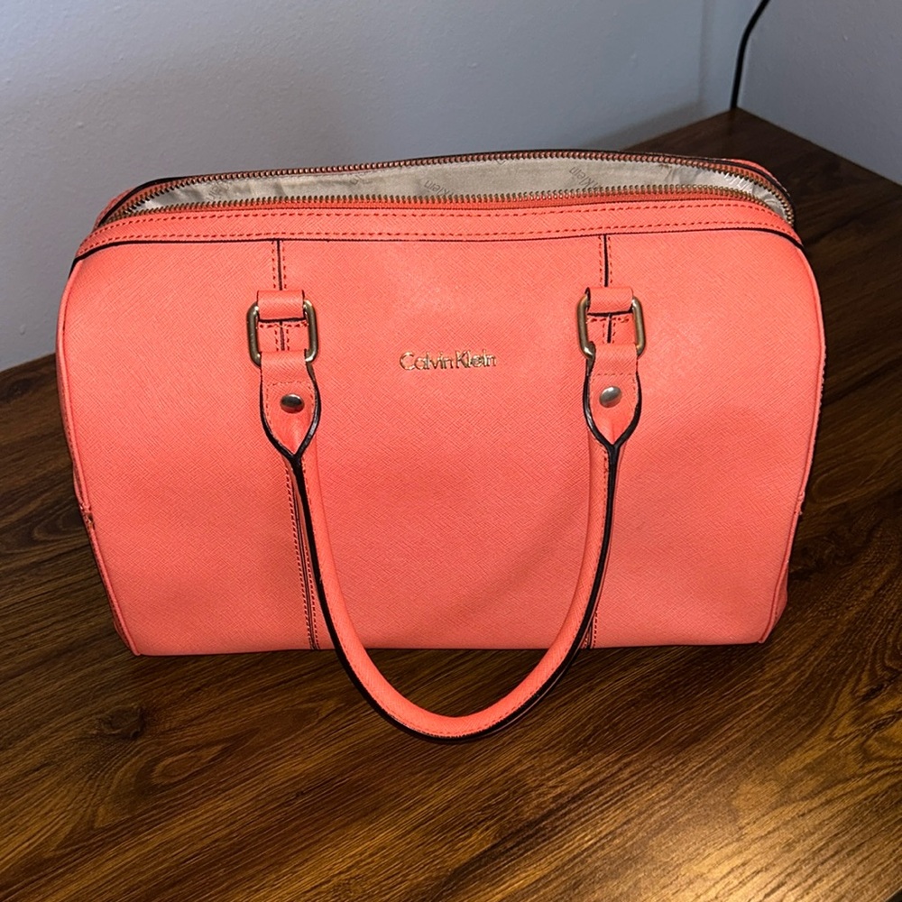 Calvin Klein Coral Pink Satchel